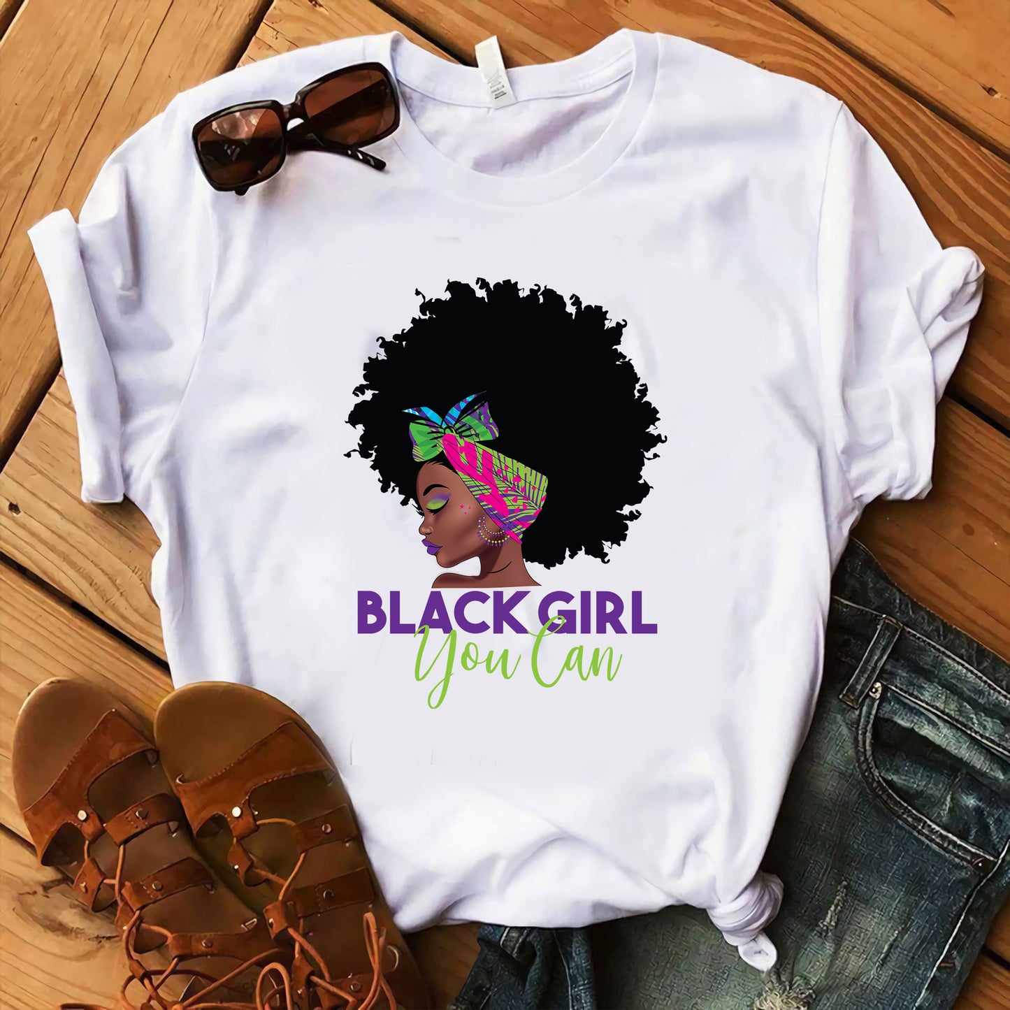 Black Girl You Can | Multicolor